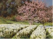 Antonio Mancini Spring blossom France oil painting artist